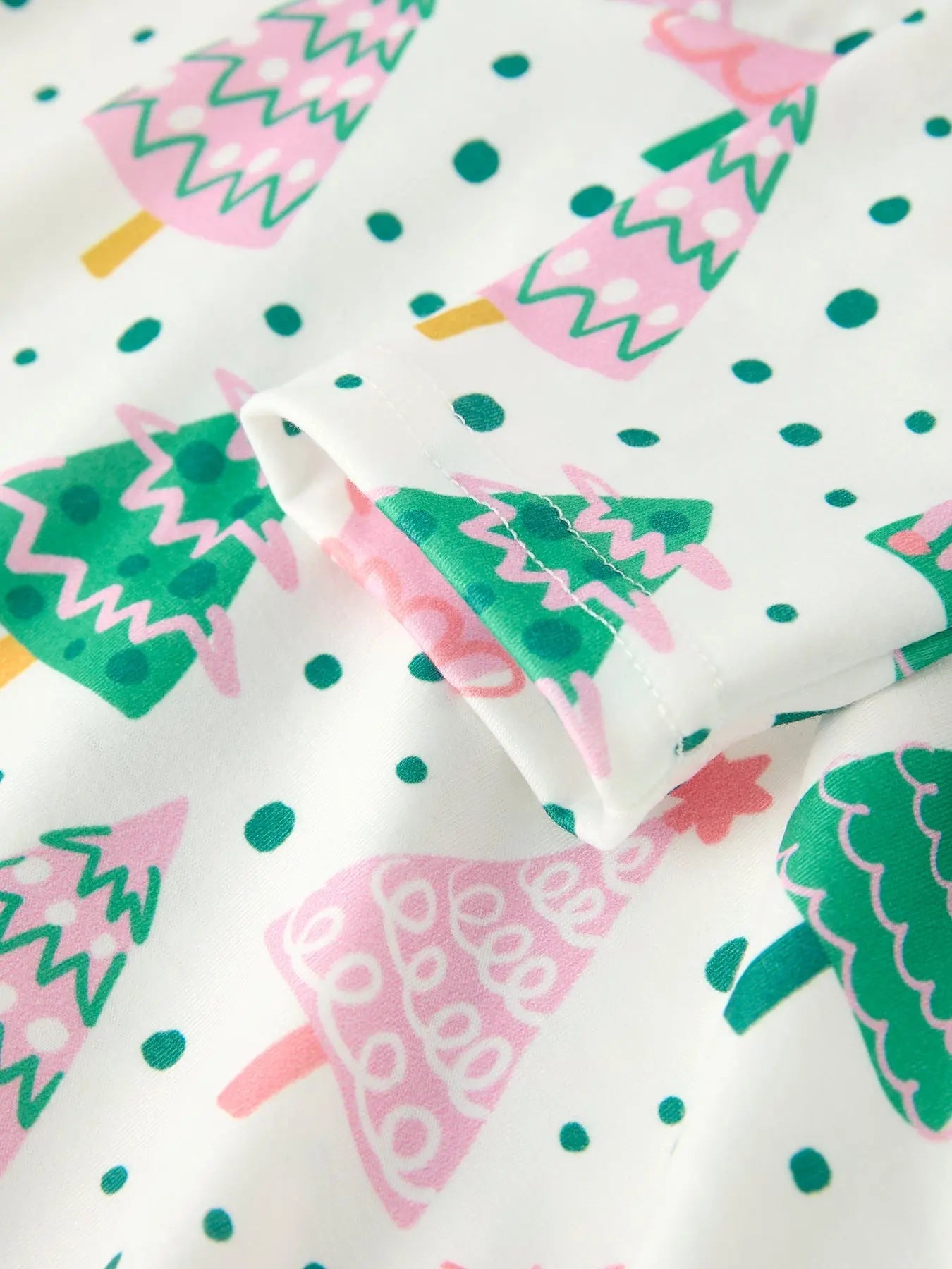 Rylee Faith Designs Cute Holiday Dress with Christmas Tree and Snow Prints - Apparel & Accessories > Clothing > Baby & Toddler Clothing > Baby & Toddler Dresses Dress