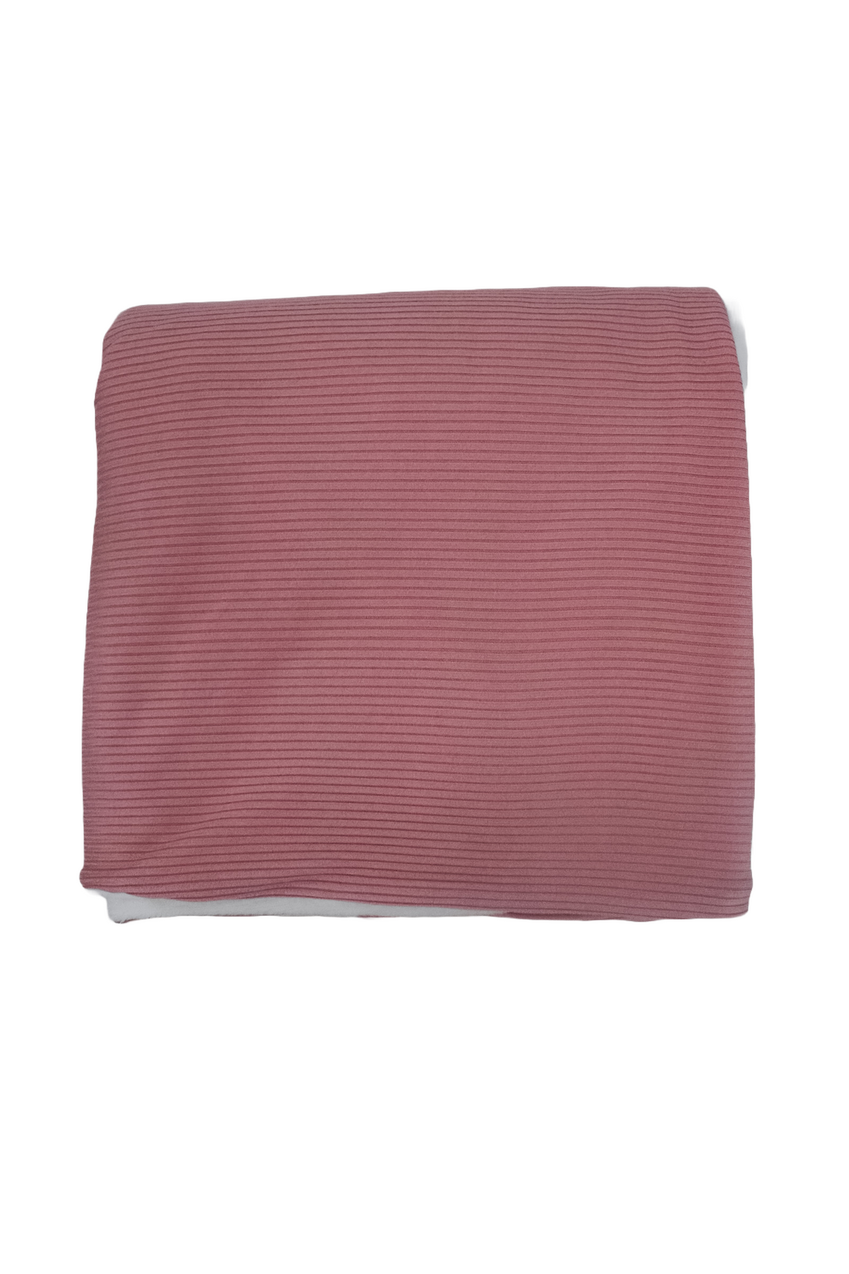 Peony ribbed toddler blanket in a soft solid color with a minky-backed side, spread out flat.
