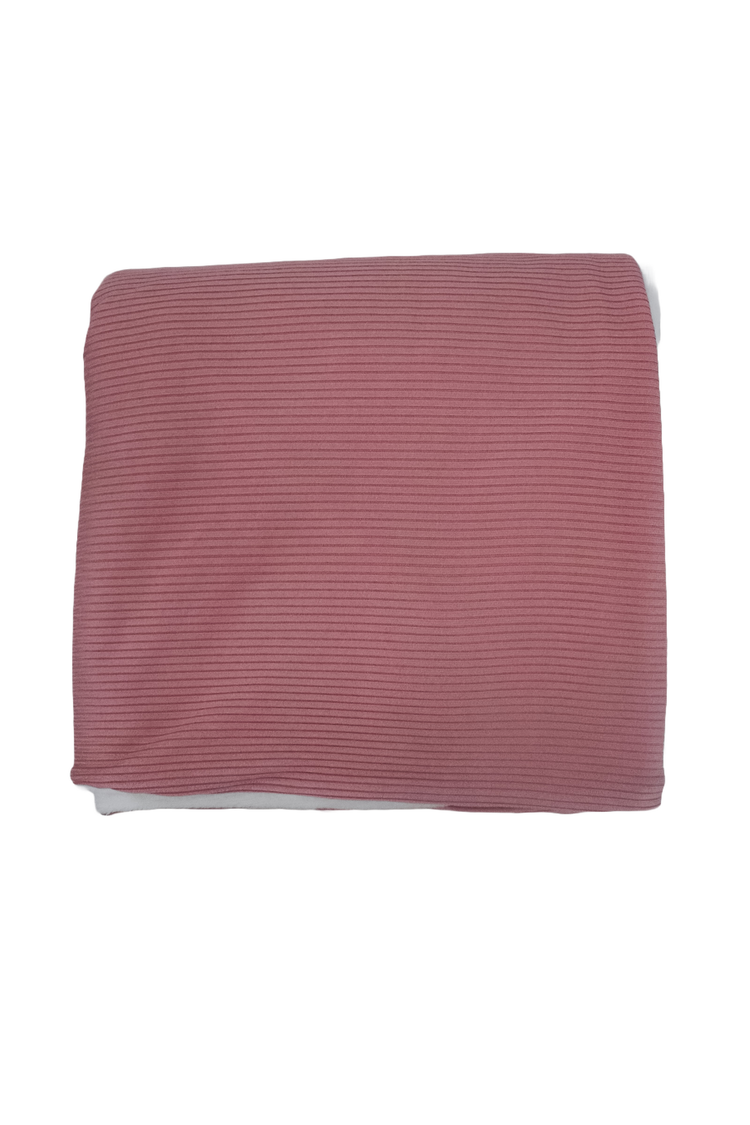 Peony ribbed toddler blanket in a soft solid color with a minky-backed side, spread out flat.