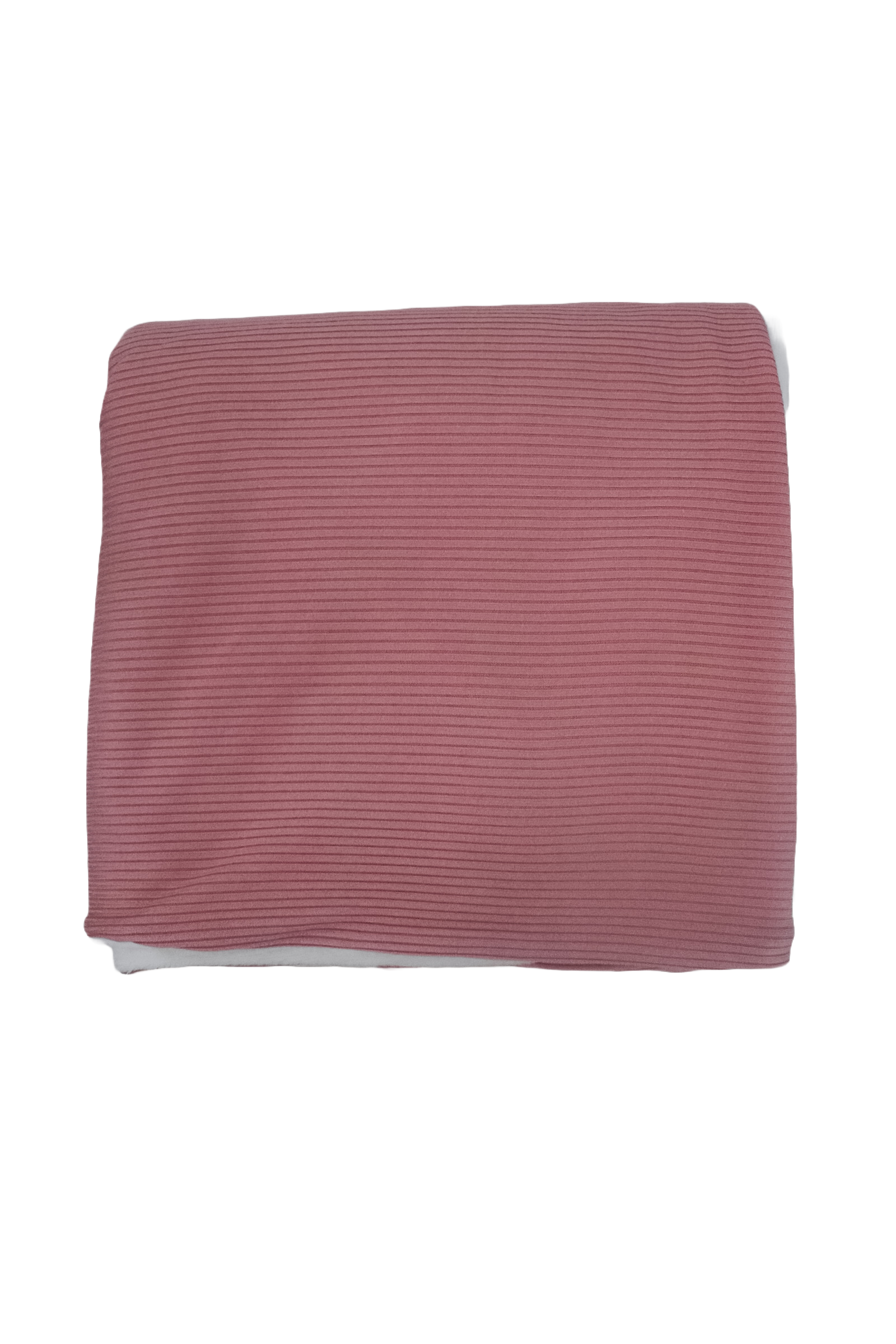 Peony ribbed toddler blanket in a soft solid color with a minky-backed side, spread out flat.