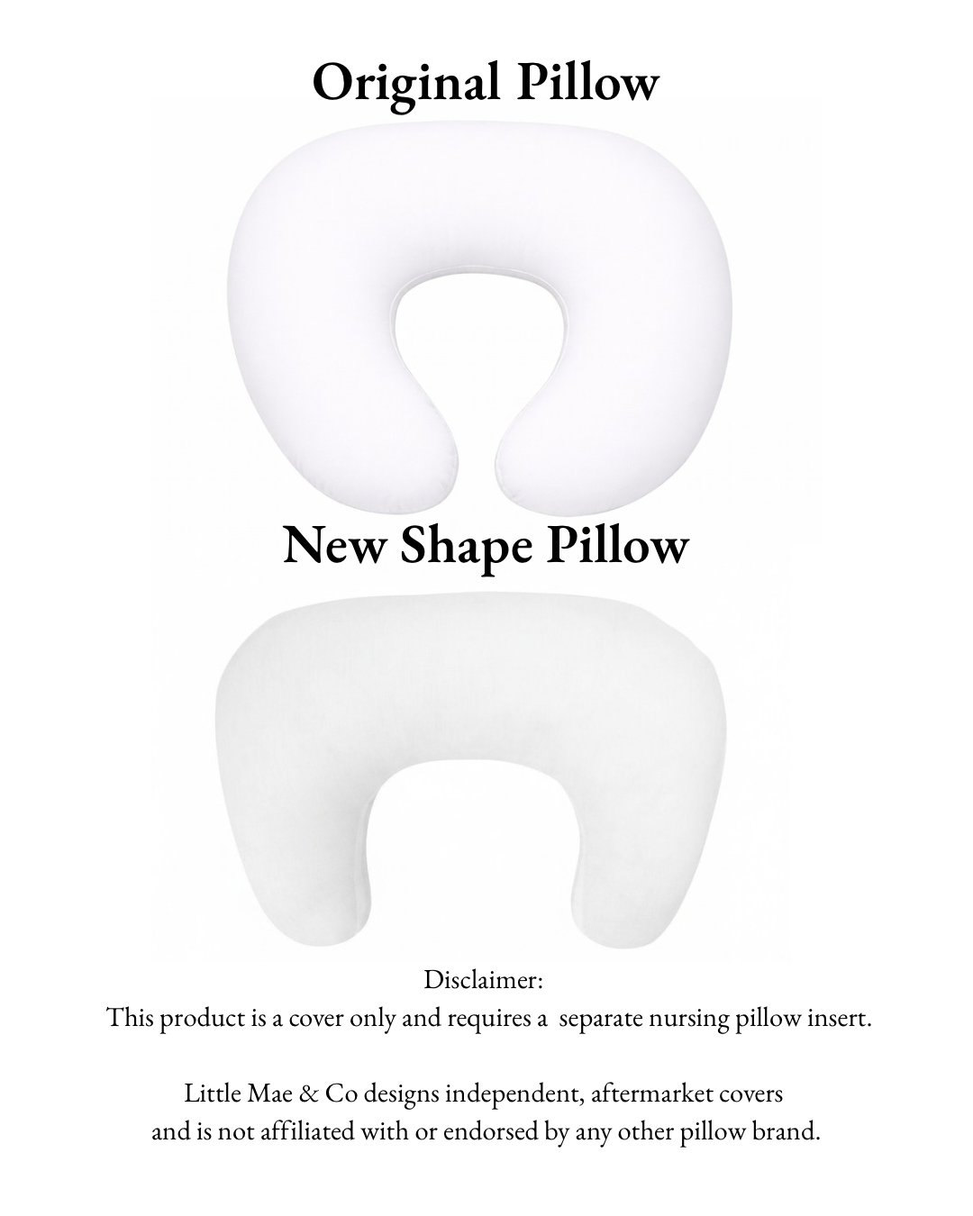 Brown Toile Ruffle Nursing Pillow Cover by Little Mae & Co