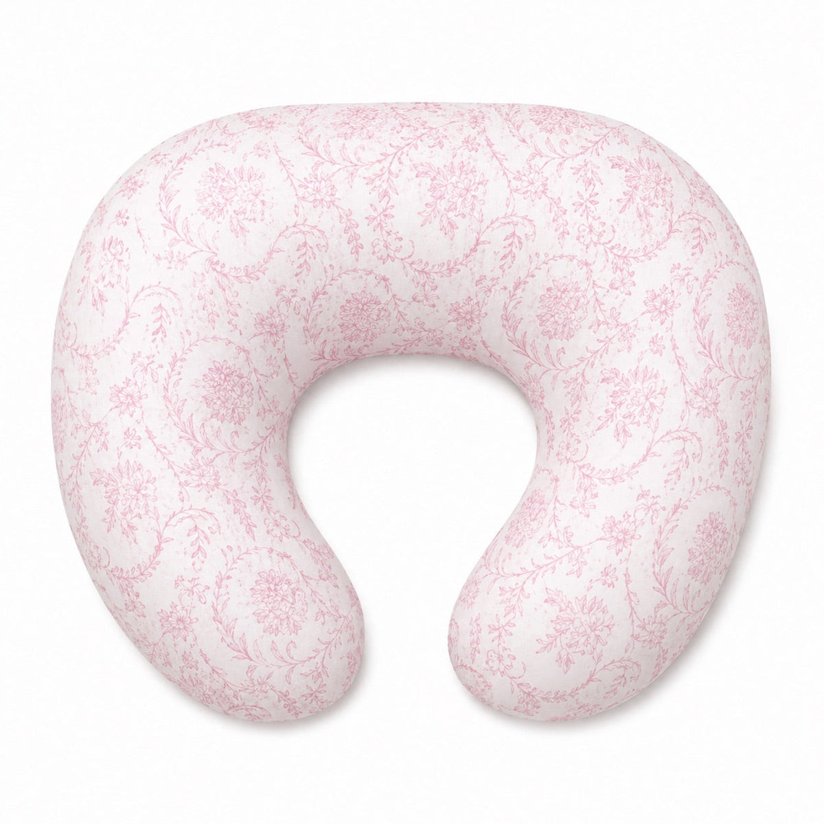 Pink Chinoiserie Ruffle Nursing Pillow Cover by Little Mae & Co