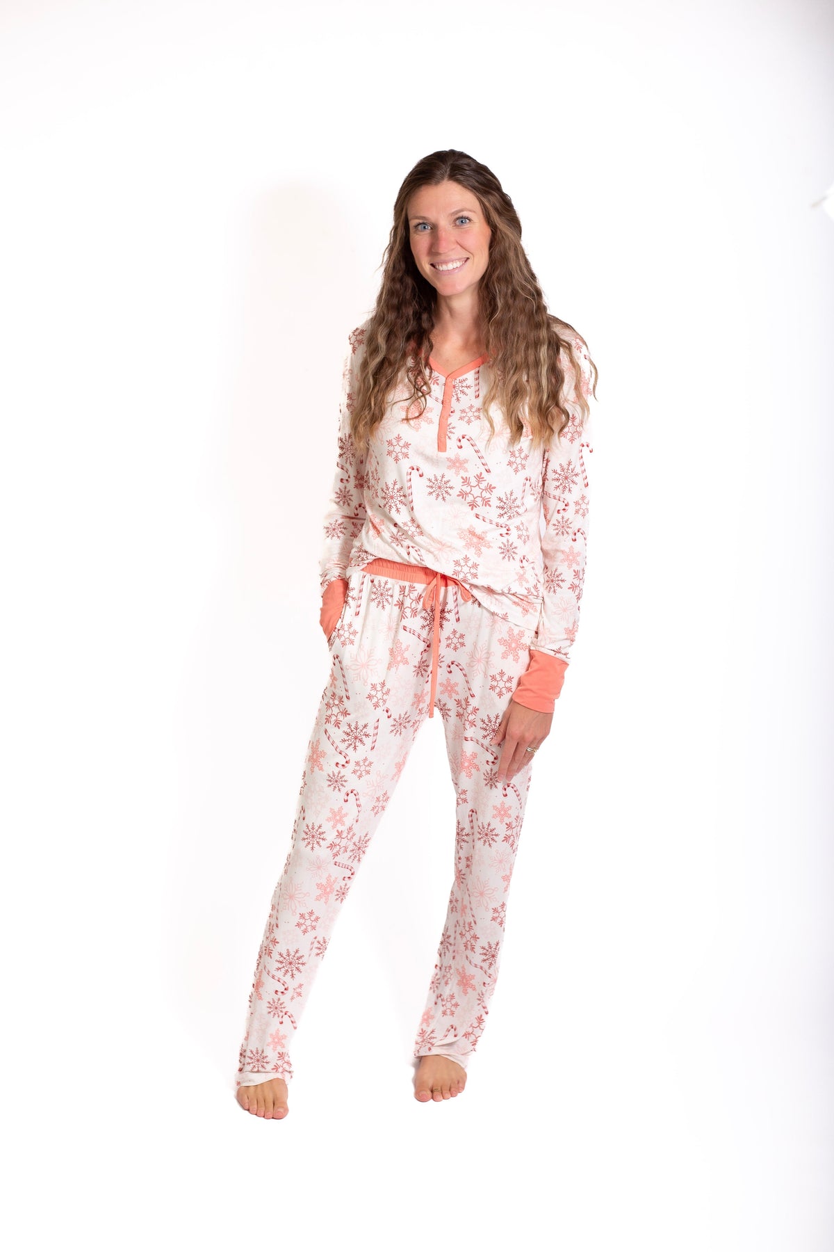 My First Candy Cane: Women's Pajamas: 2 Piece Bamboo Pajamas by Rayn’s Tiny Stitches