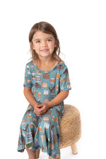 My First National Parks Adventure Girls Dress | Nature Print Dress Sizes 2-6 by Rayn’s Tiny Stitches