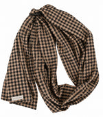 Brown Black Gingham Ring Sling Carrier by Little Mae & Co
