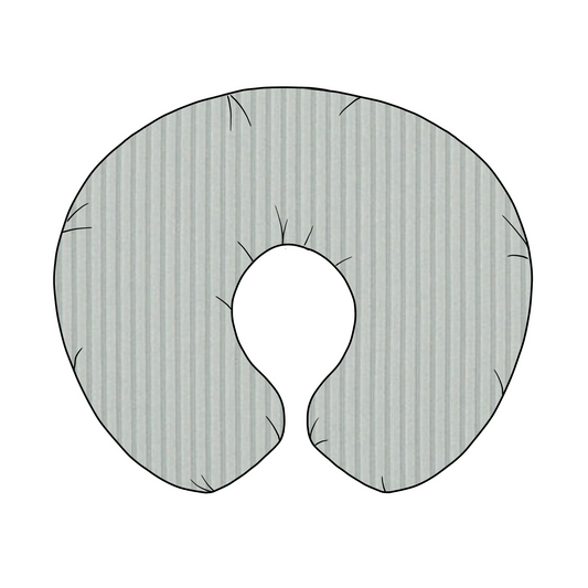 Little Mae & Co Seafoam Ribbed Nursing Pillow Cover Beige With Stretch - Baby & Toddler > Nursing & Feeding > Nursing Pillow Covers