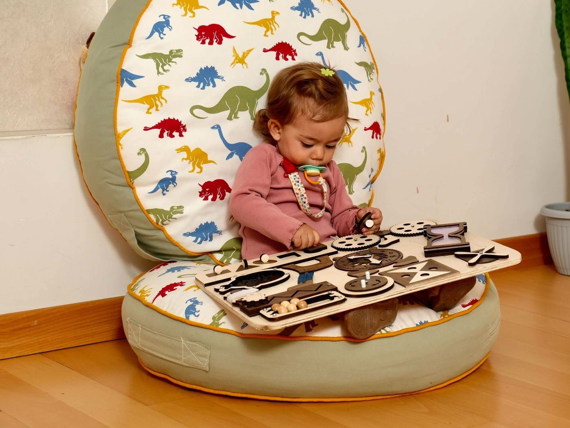 Wooden Montessori Busy Board for Toddlers 12 Activities Kidodido Everetts Place: Online Boutique