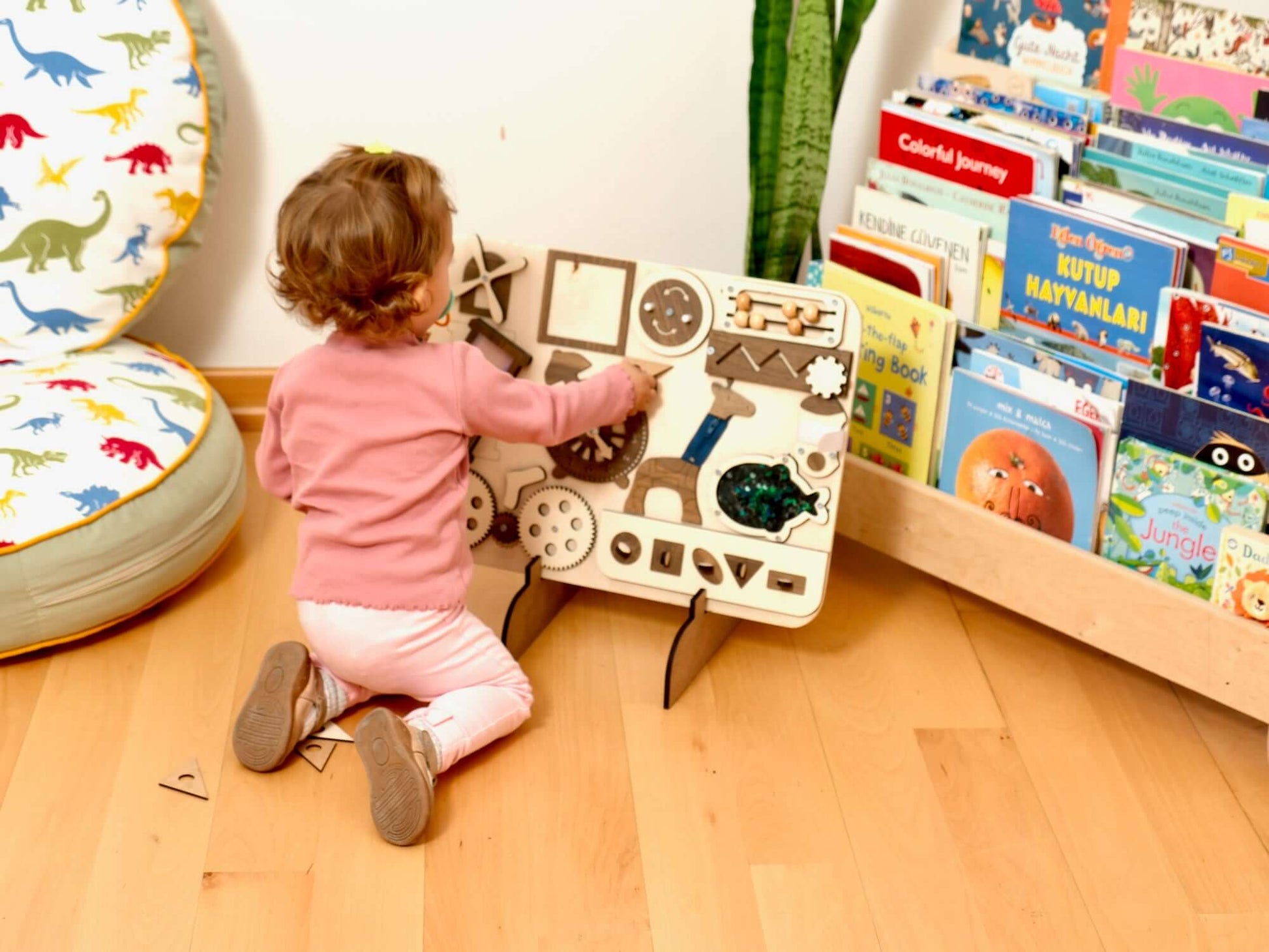 Wooden Montessori Busy Board for Toddlers 12 Activities Kidodido Everetts Place: Online Boutique