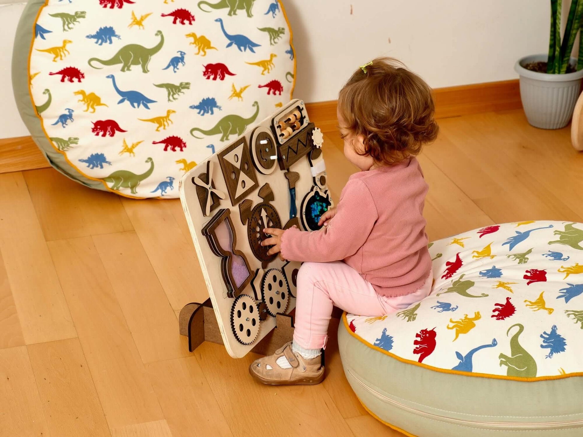 Wooden Montessori Busy Board for Toddlers 12 Activities Kidodido Everetts Place: Online Boutique