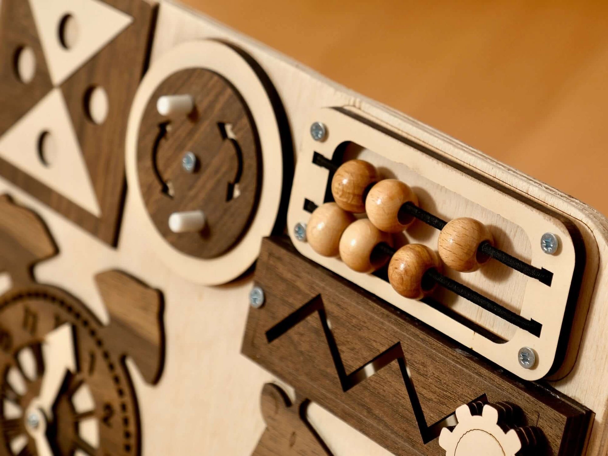 Wooden Montessori Busy Board for Toddlers 12 Activities Kidodido Everetts Place: Online Boutique