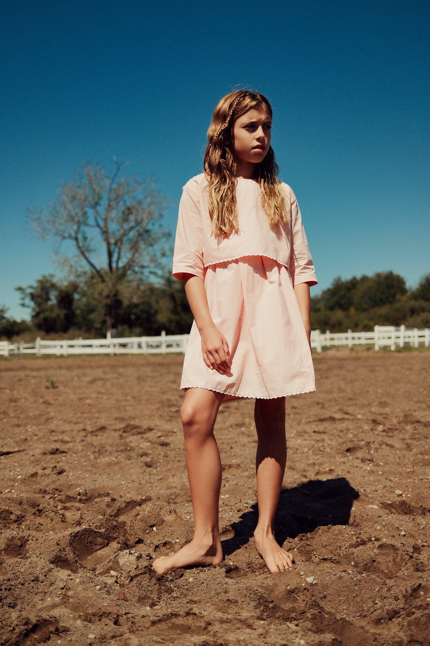 KIPP Collection Skirt with Elastic Waistband and Scalloped Trim for Women