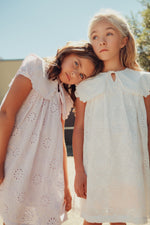 KIPP Collection Eyelet Dress With Ruffled Collar And Tie Detail For Girls by KIPP™ Collection at Everetts Place
