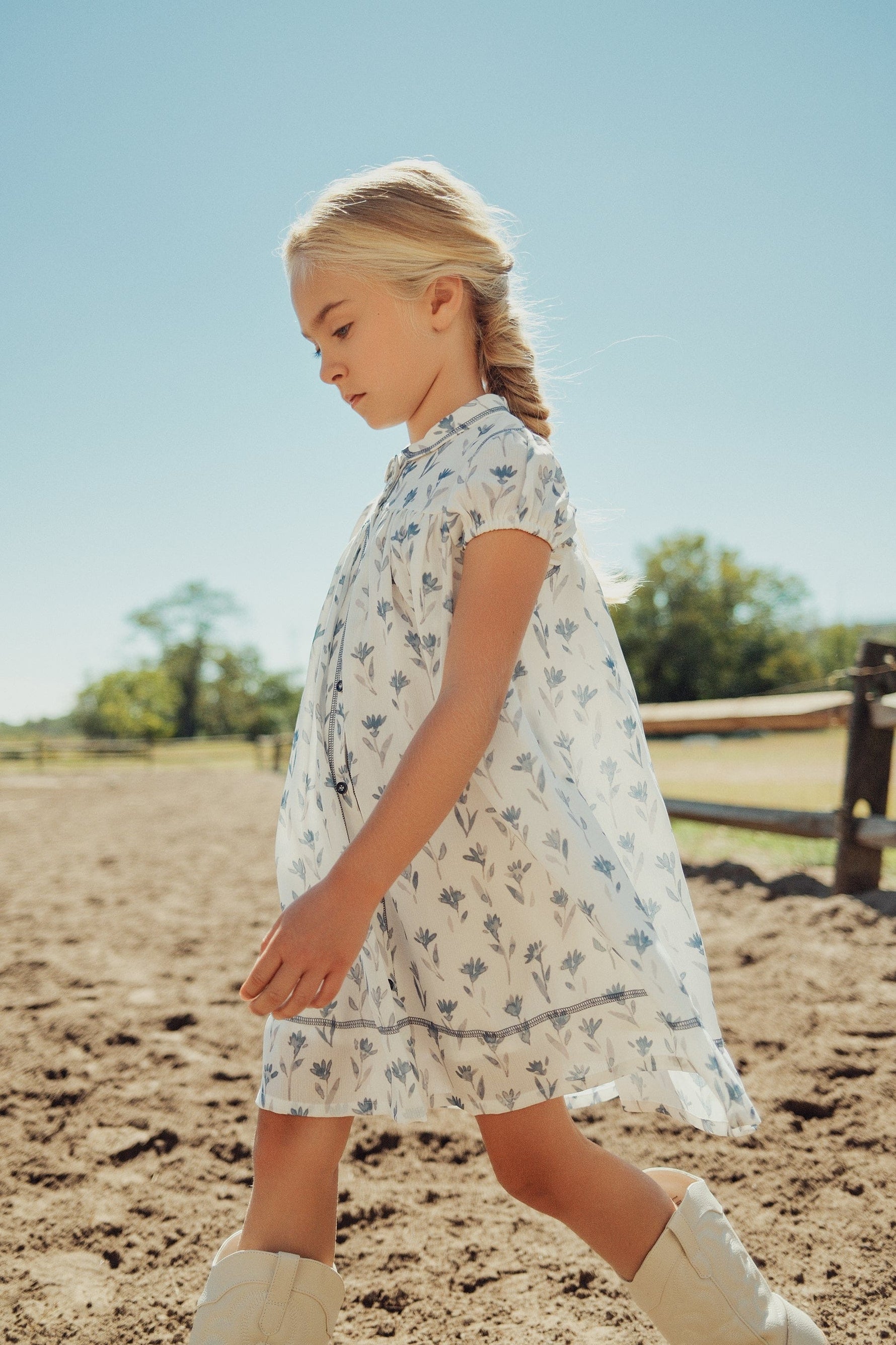 KIPP Collection Dress With Floral Print Short Sleeve For Girls by KIPP™ Collection at Everetts Place