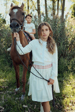 KIPP Collection A-Line Skirt with Elastic Waistband and Smocked Detail for Women by KIPP™ Collection at Everetts Place