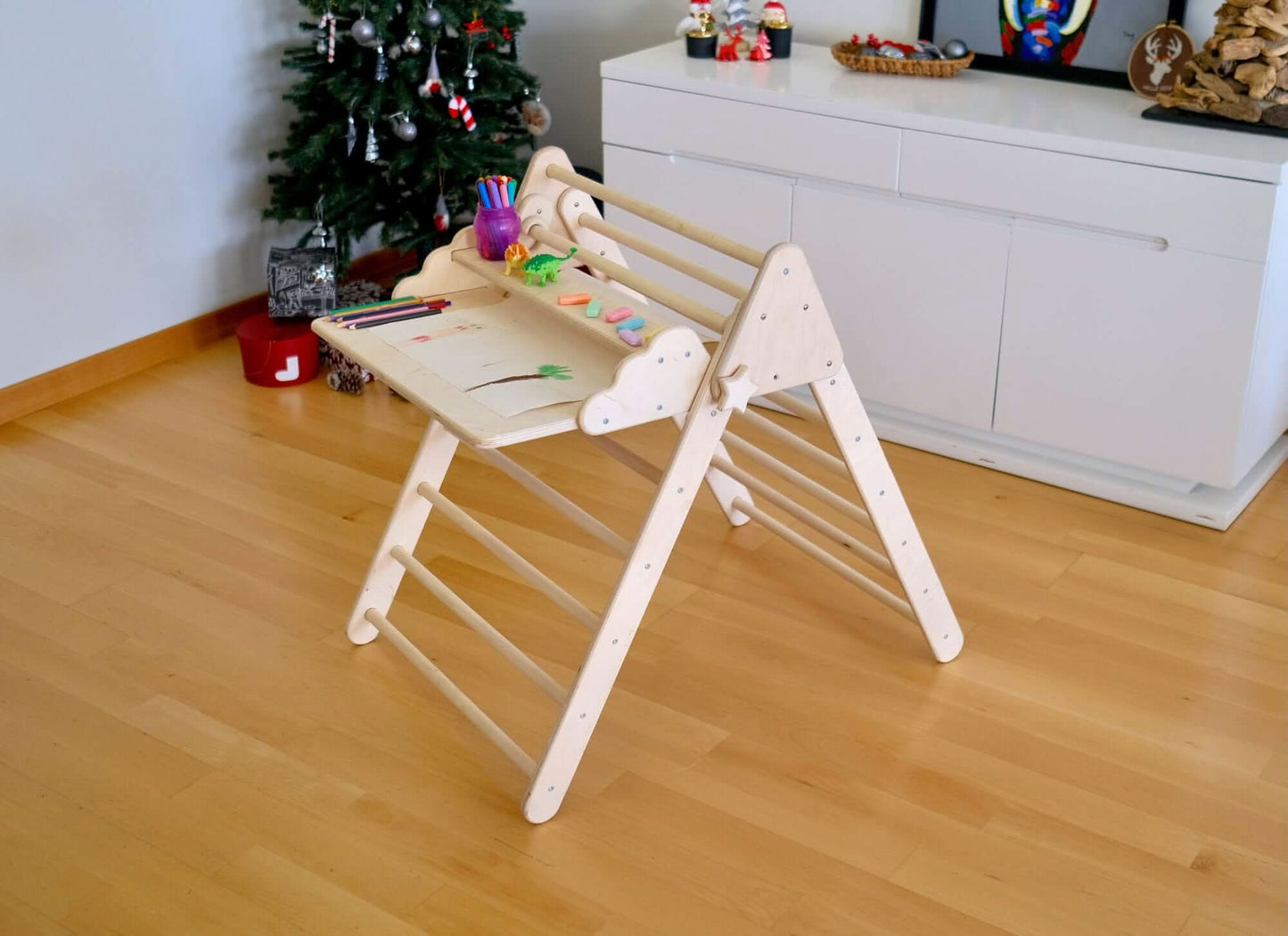 Montessori Climbing Triangle Set With Foldable Table Chair Kidodido Everetts Place: Online Boutique 277.50