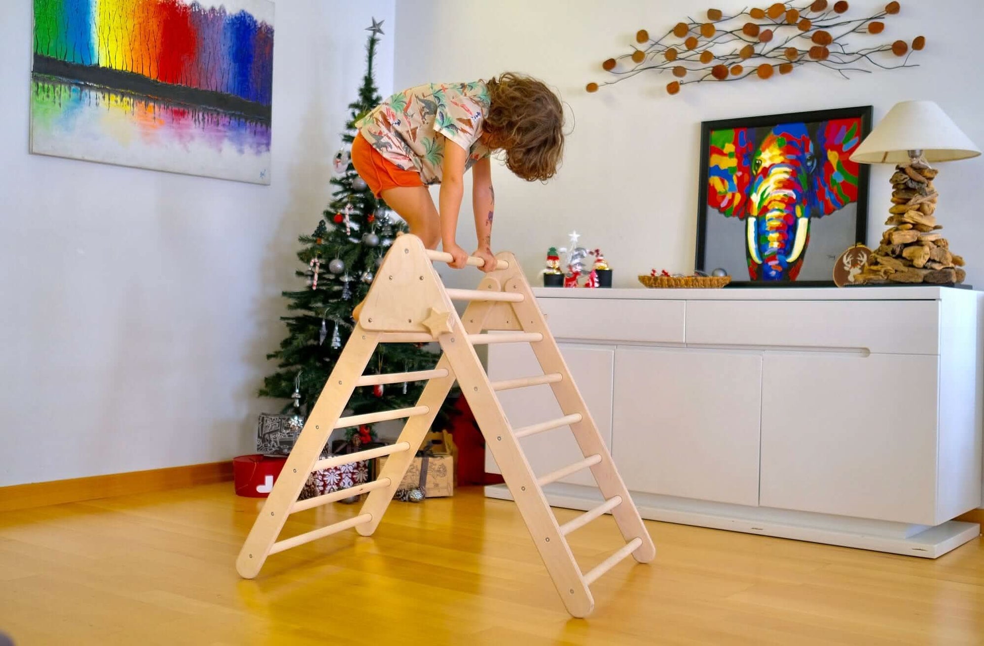 Montessori Climbing Triangle Set With Foldable Table Chair Kidodido Everetts Place: Online Boutique