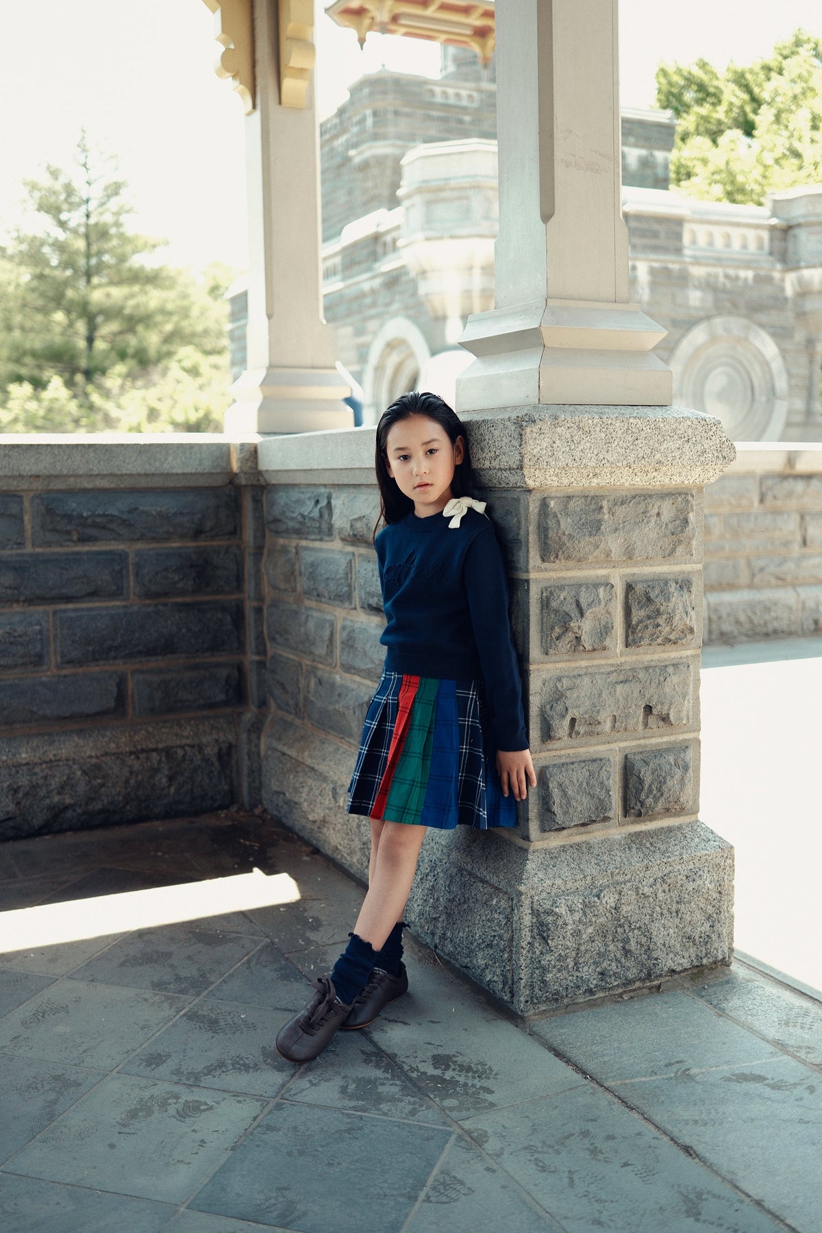 Rae Multi Pleated Skirt by Shop Cottier (view 3 of 4)