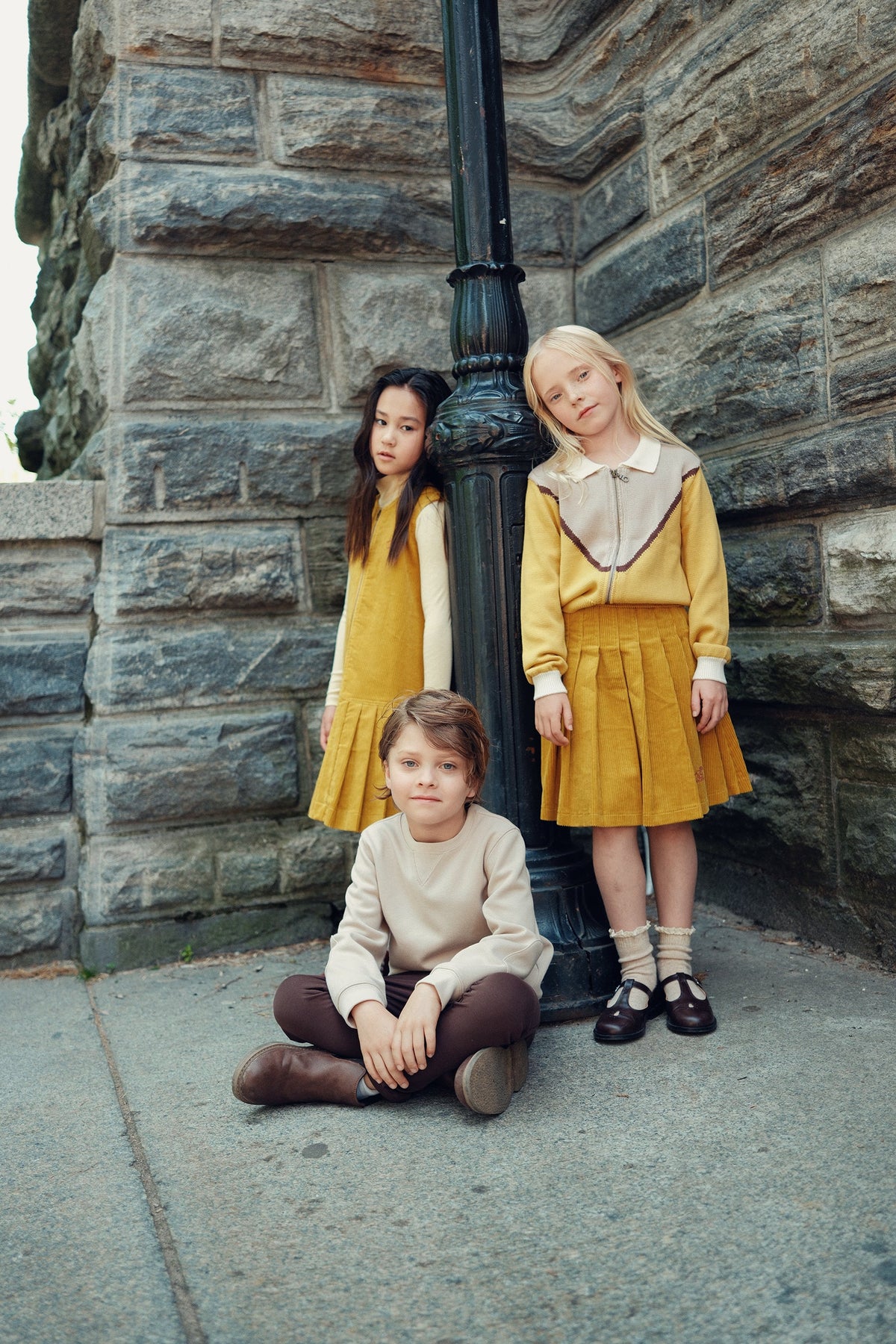 Delilah Knit Zip Up - Mustard by Shop Cottier (view 3 of 4)