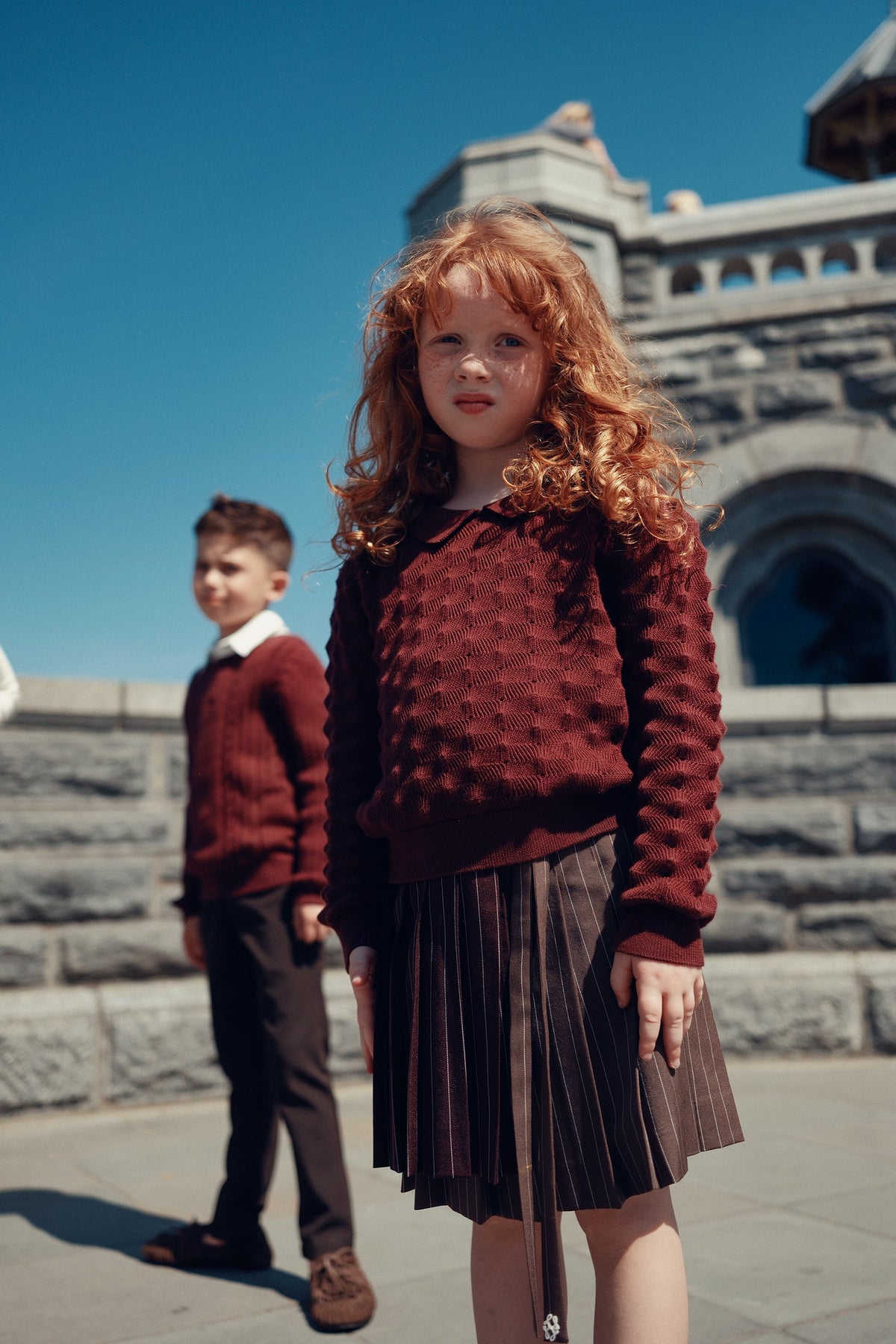 Olivia Knit Sweater - Cranberry by Shop Cottier (view 2 of 4)