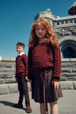 Olivia Knit Sweater - Cranberry by Shop Cottier (view 2 of 4)