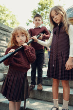 Olivia Knit Sweater - Cranberry by Shop Cottier (view 3 of 4)