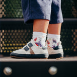 Sneaker, Double Velcro, Wide Opening, Athletic Stripe by Little Love Bug Co.