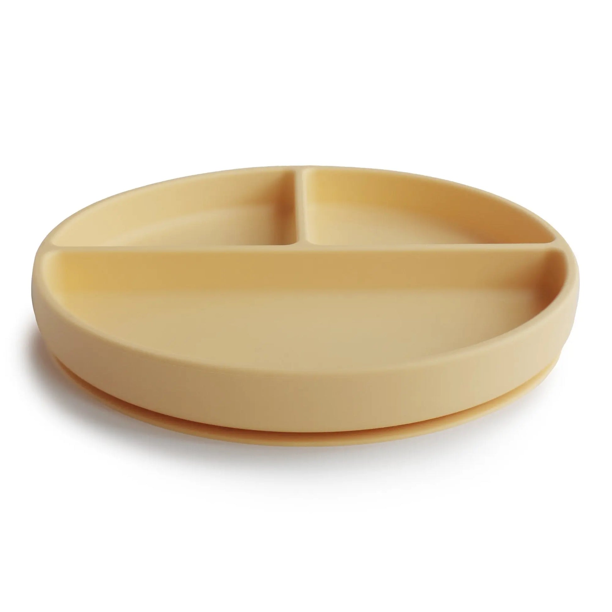 Silicone Suction Plate for Babies Food Grade Safe Design Minimizes Spills Mushie