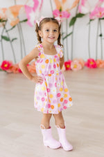 Mila & Rose ® Daisy Doodles Ruffle Cross Back Dress Mila And Rose Girls - Everetts Place Boutique - 