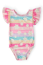 Mila & Rose ® Daisy Dreams Flutter Sleeve Leotard For Girls Dance Class - Everetts Place Boutique - 