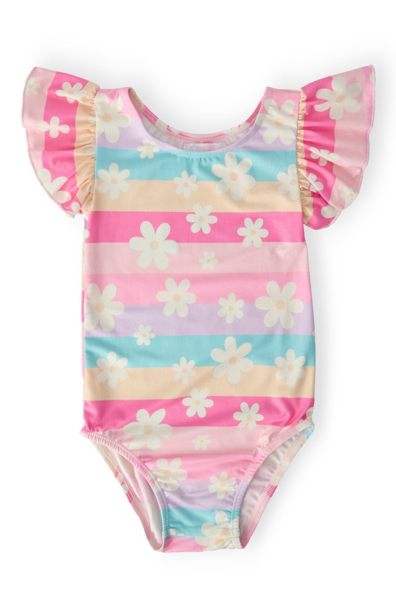 Mila & Rose ® Daisy Dreams Flutter Sleeve Leotard For Girls Dance Class - Everetts Place Boutique - 