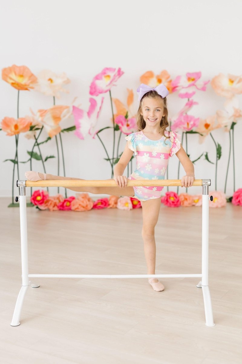 Mila & Rose ® Daisy Dreams Flutter Sleeve Leotard For Girls Dance Class - Everetts Place Boutique - 