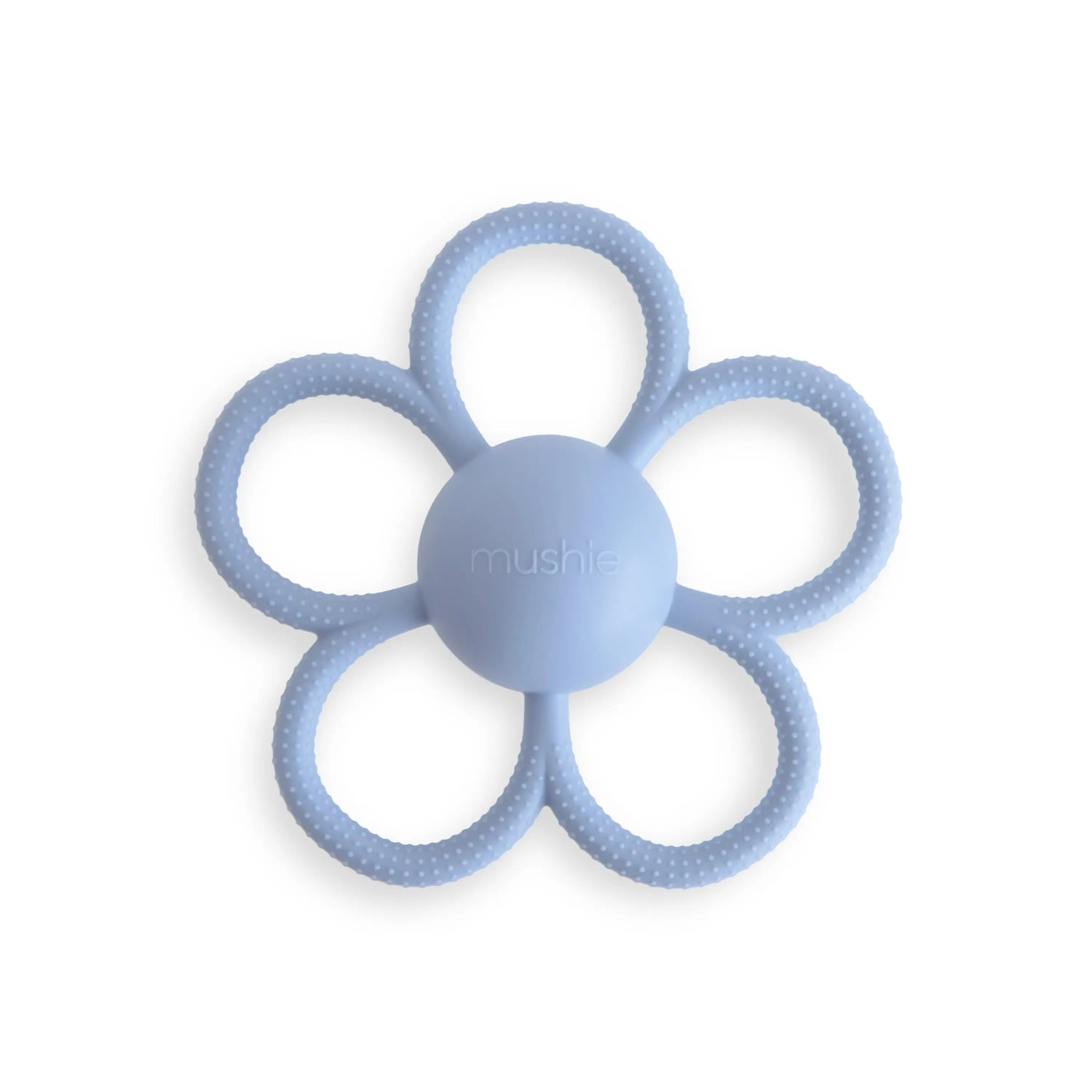 Mushie Daisy Rattle Teether Silicone Baby Toy with Built In Rattle for Soothing Relief - Baby & Toddler > Baby Toys & Activity Equipment > Baby Activity Toys > Rattles toys