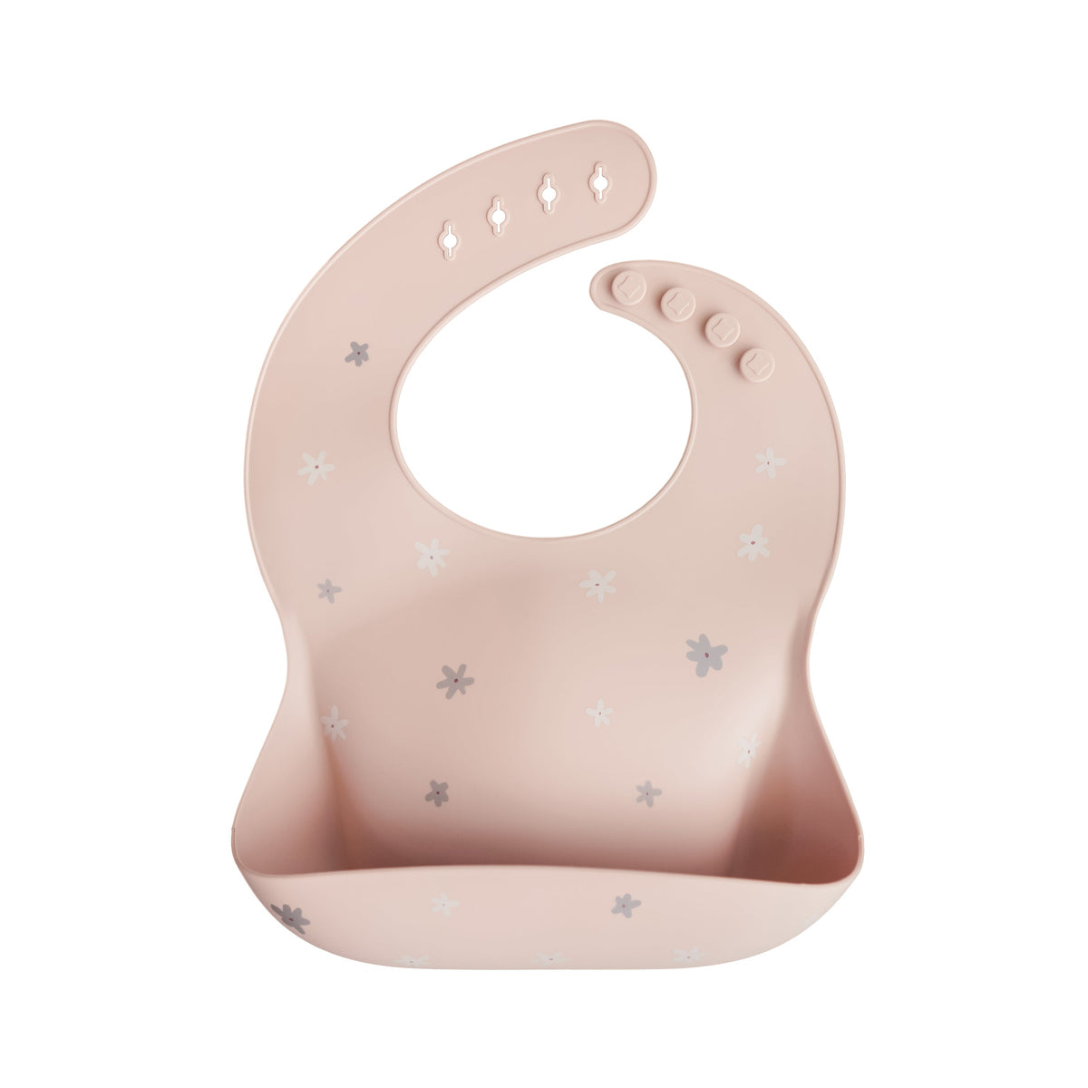 Silicone Baby Bib, Polka Dot Print by Mushie