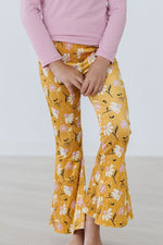 Mila & Rose ® Dandelions In Fall Ribbed Velvet Bells For Girls Outfit - Everetts Place Boutique - 