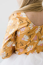 Mila & Rose ® Dandelions In Fall Three Quarter Tutu Leotard For Girls - Everetts Place Boutique - 