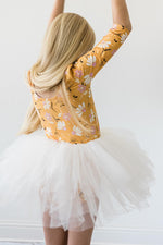 Mila & Rose ® Dandelions In Fall Three Quarter Tutu Leotard For Girls - Everetts Place Boutique - 