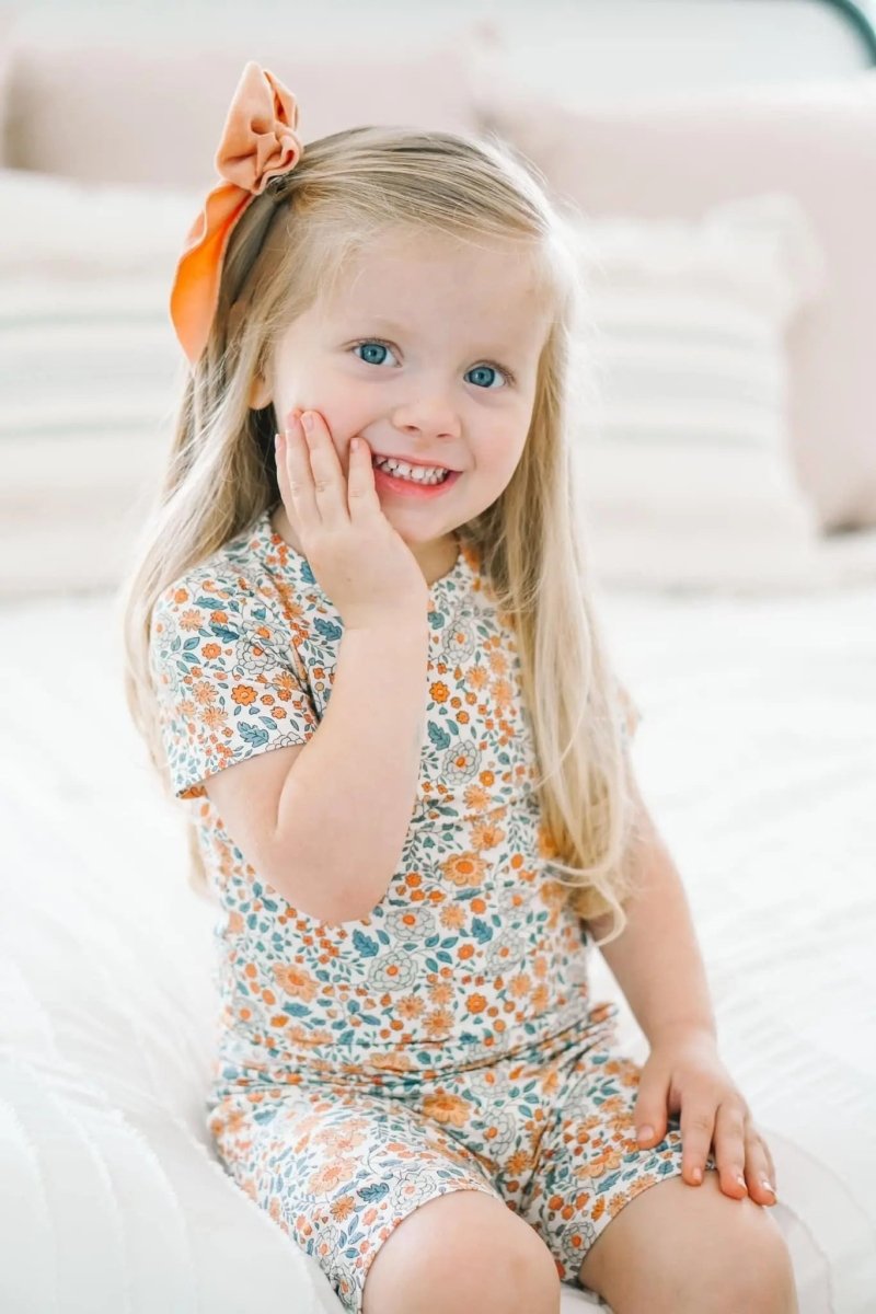 Little Joy Co. Darling Ditsy 2pc Bamboo Pajamas *see size notes - Everetts Place Boutique - 