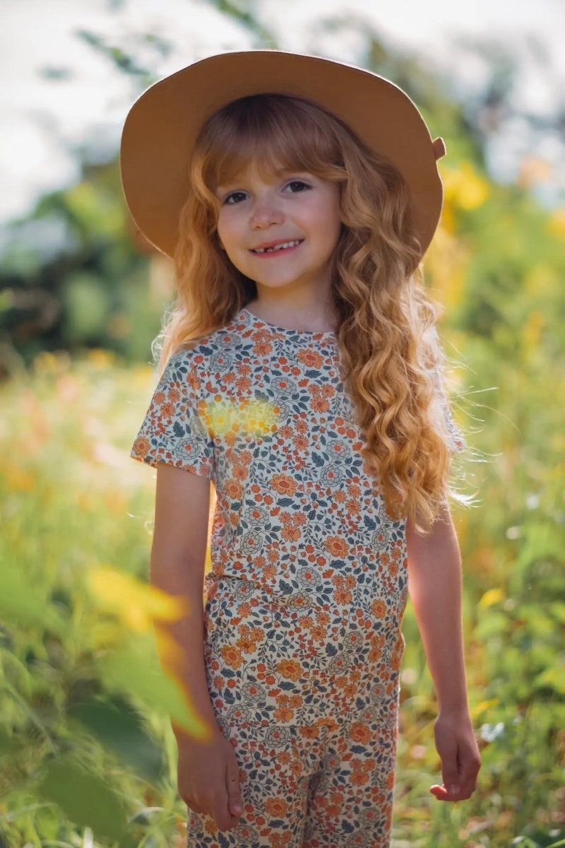Little Joy Co. Darling Ditsy 2pc Bamboo Pajamas *see size notes - Everetts Place Boutique - 
