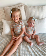 Little Joy Co. Darling Ditsy 2pc Bamboo Pajamas *see size notes - Everetts Place Boutique - 