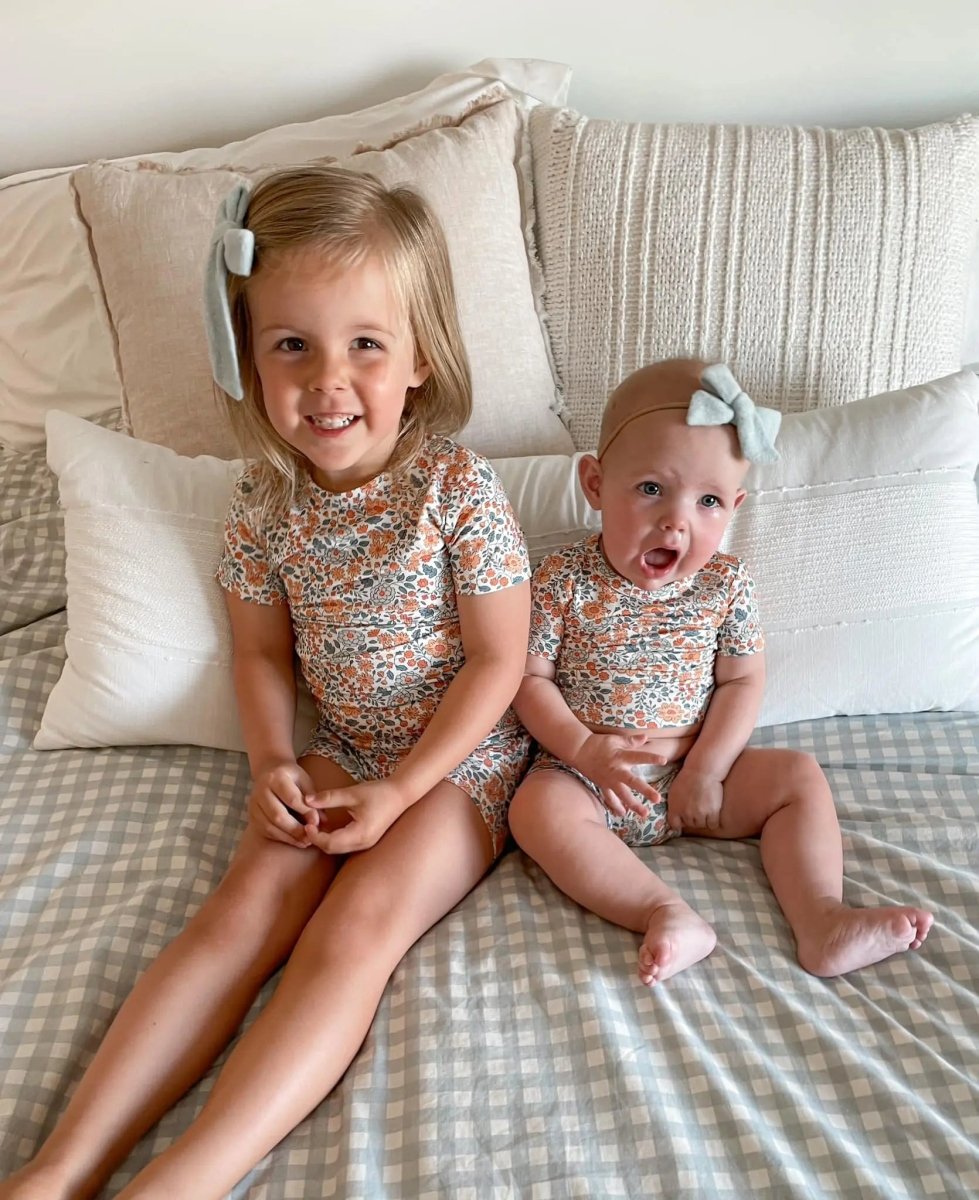 Little Joy Co. Darling Ditsy 2pc Bamboo Pajamas *see size notes - Everetts Place Boutique - 