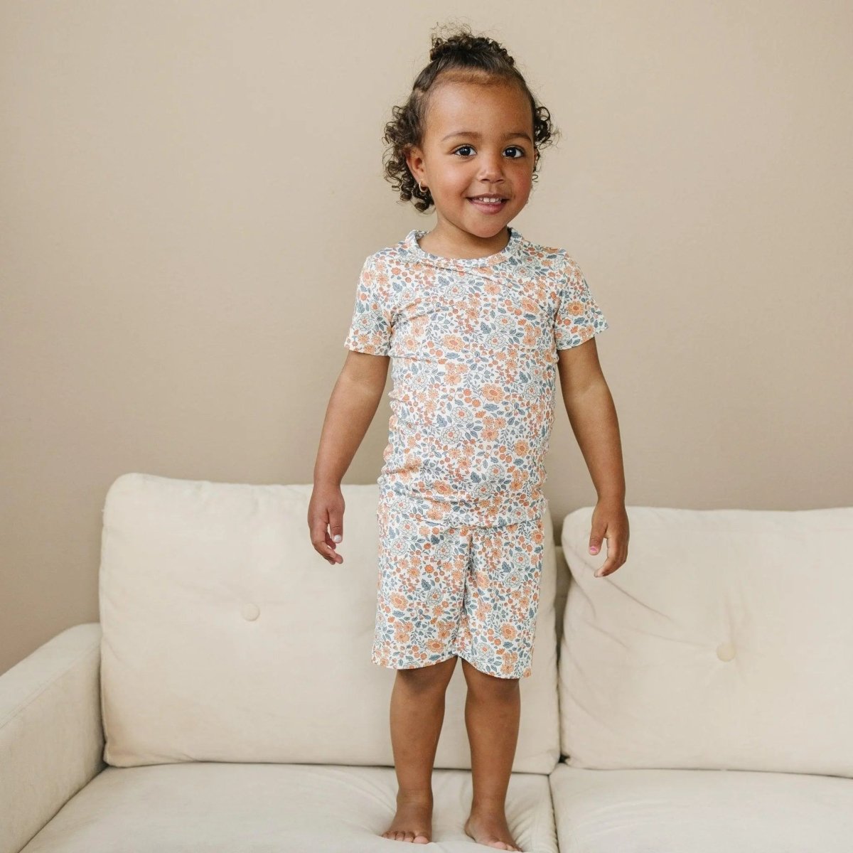 Darling Ditsy 2pc Bamboo Pajamas *see size notes Little Joy Co. Everetts Place Boutique
