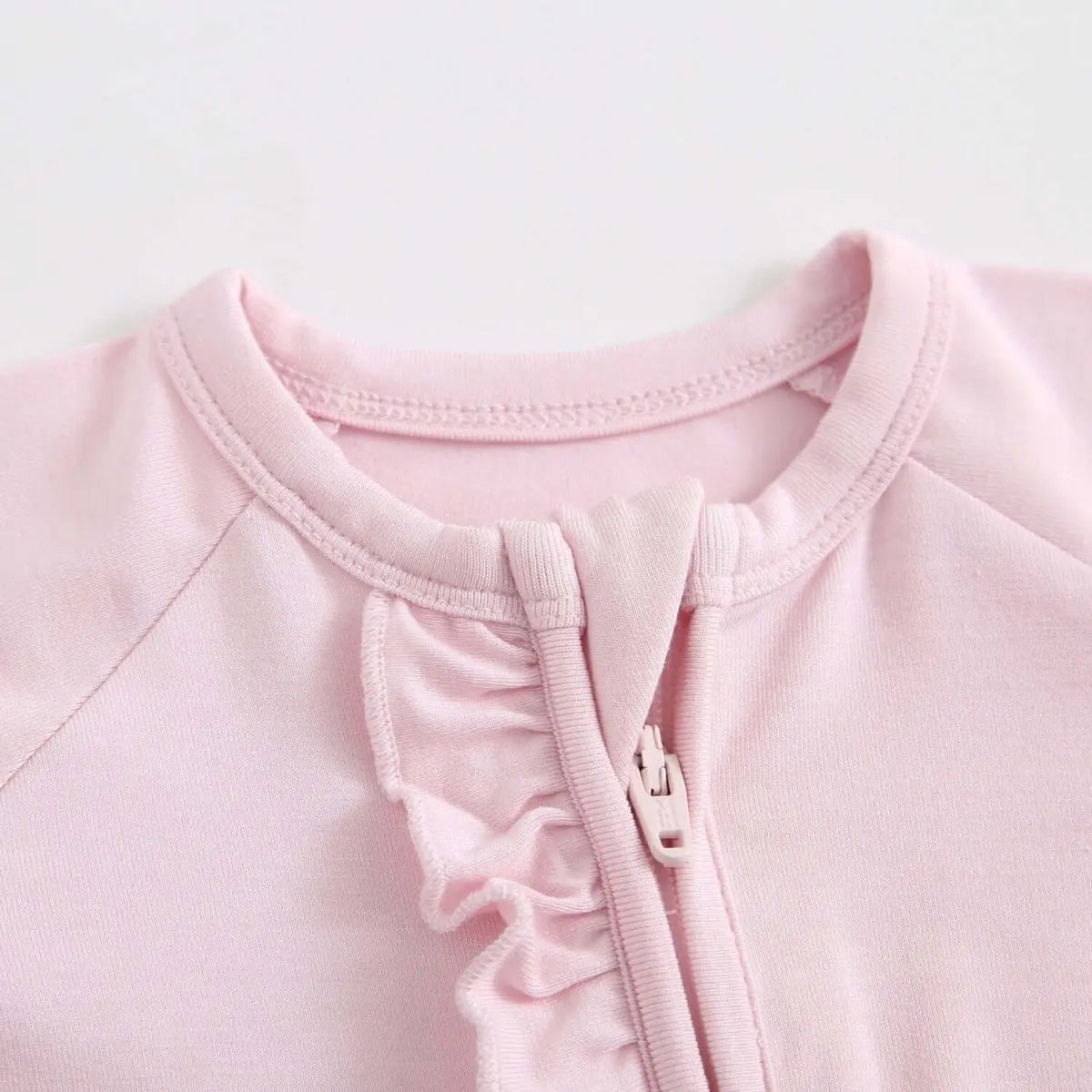 Luxie Charm Dawn Ruffled Zippered Baby Romper - Everetts Place Boutique - 