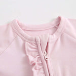 Luxie Charm Dawn Ruffled Zippered Baby Romper - Everetts Place Boutique - 