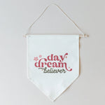 Little Joy Co. Daydream Believer Canvas Pennant Natural Wooden Dowel -
