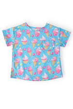 Mila & Rose ® Delightful Desserts Ruffle Pocket Tee - 