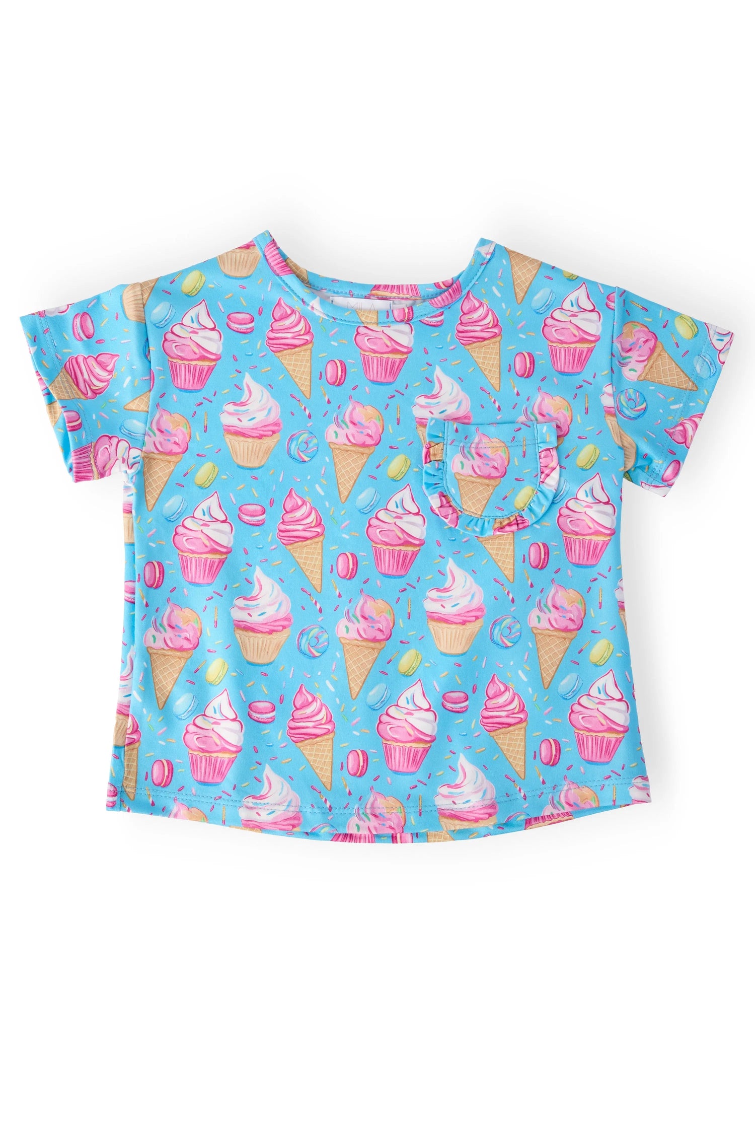 Mila & Rose ® Delightful Desserts Ruffle Pocket Tee - 