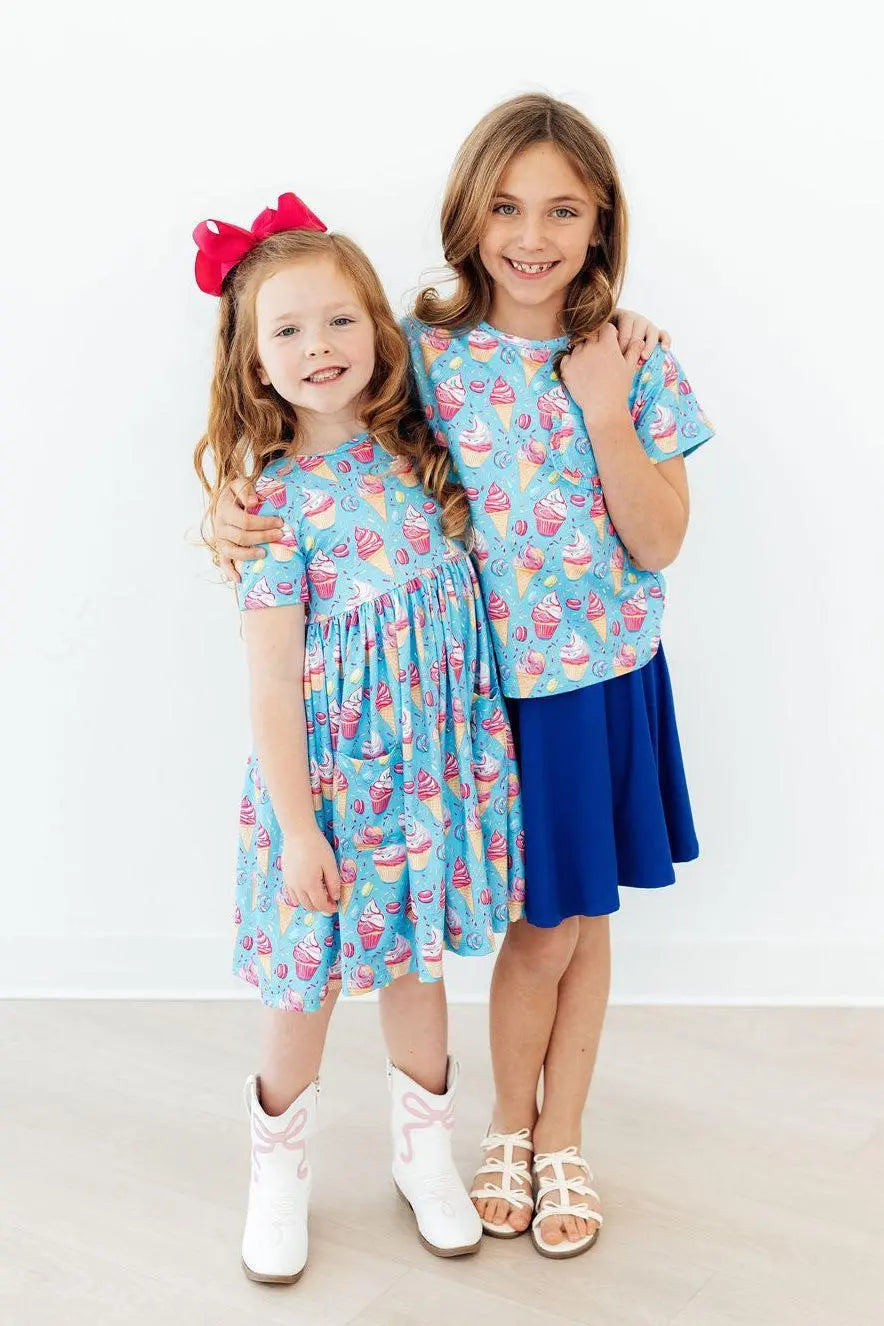 Mila & Rose ® Delightful Desserts Ruffle Pocket Tee - 