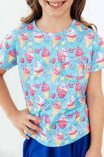 Mila & Rose ® Delightful Desserts Ruffle Pocket Tee - 