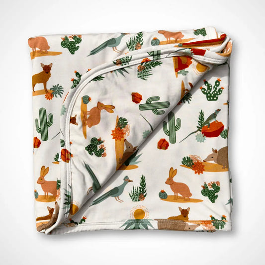 Desert Friends Bamboo Blanket Soft Stretchy Swaddle Nursing Cover Stroller Tummy Time Kolorful Everetts Place: Online Boutique