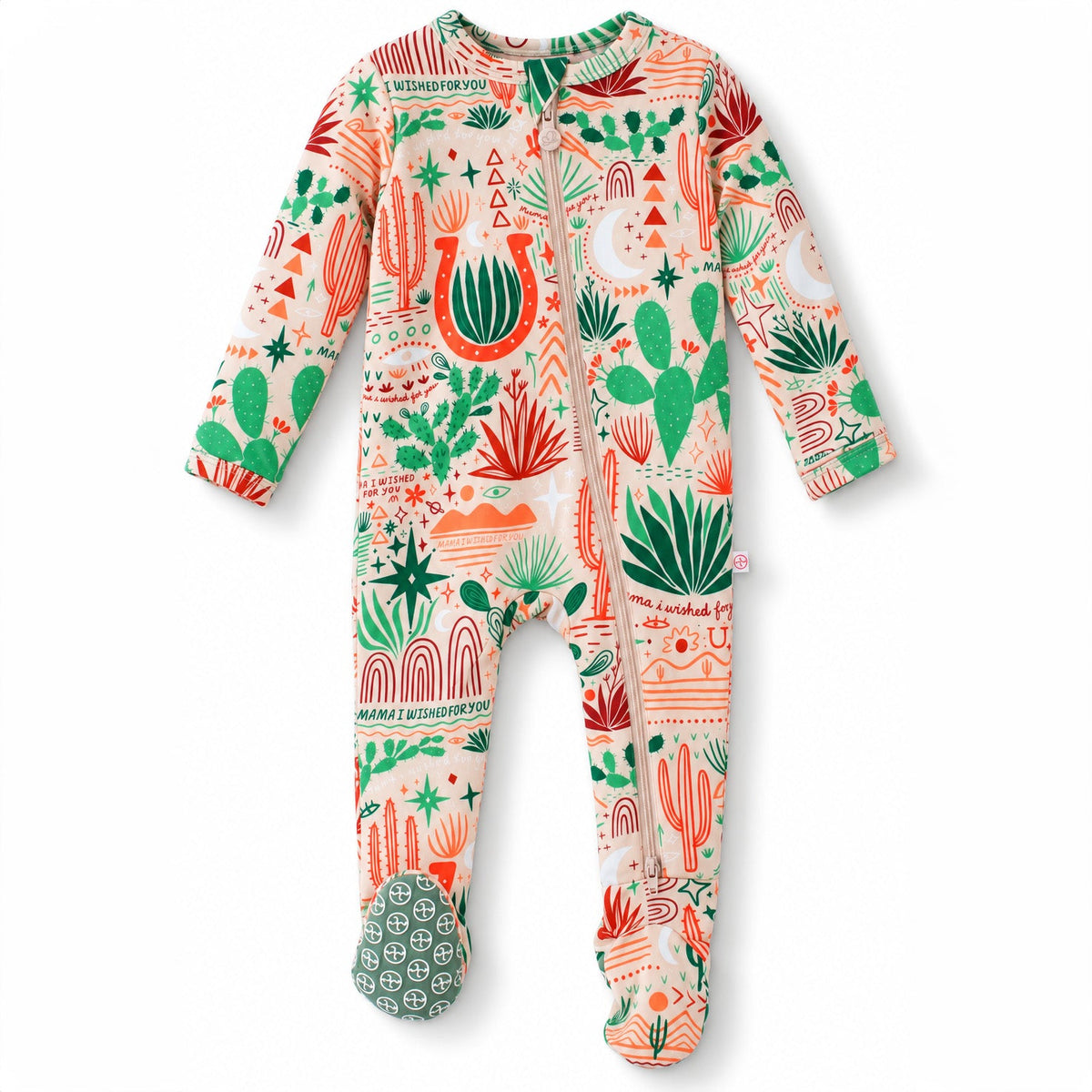 The Second-Skin Footie | Desert Cactus (Beige) by Raising Mama